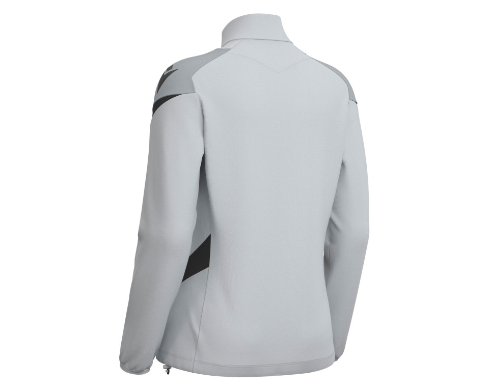 Top 1/4 Zip Féminine Training Staff Gris Macron