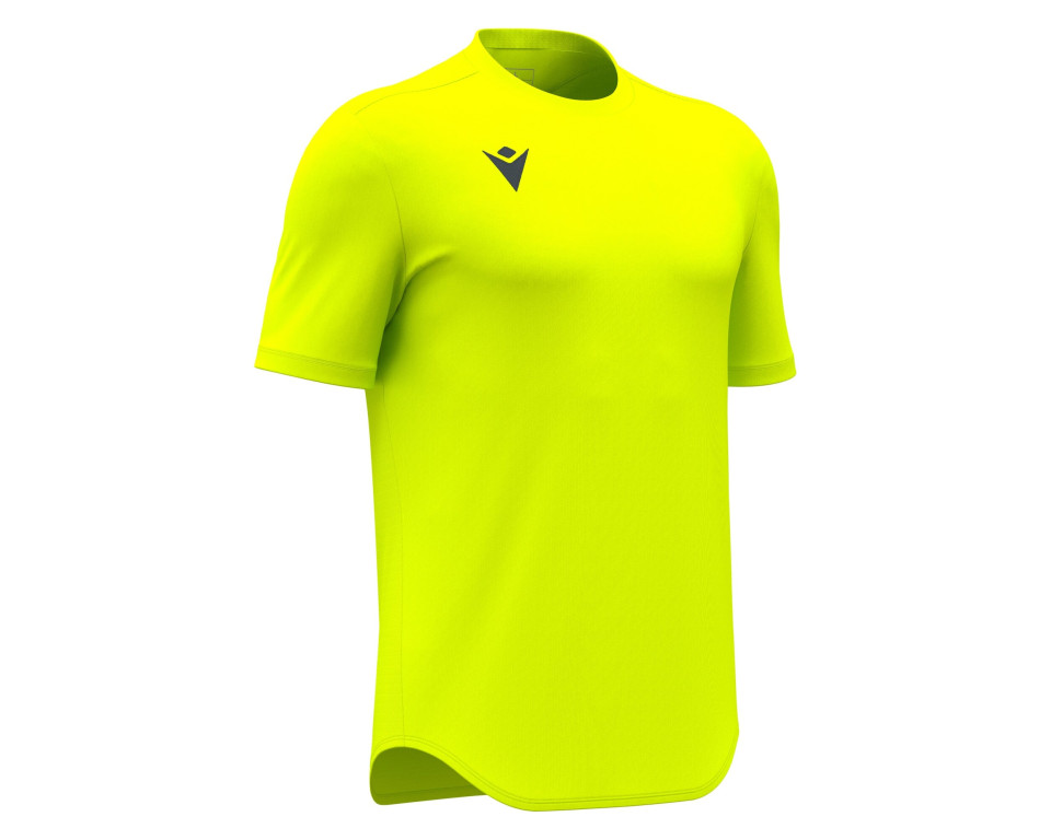 Maillot Gardien Training Jaune Fluo Manches Courtes Macron