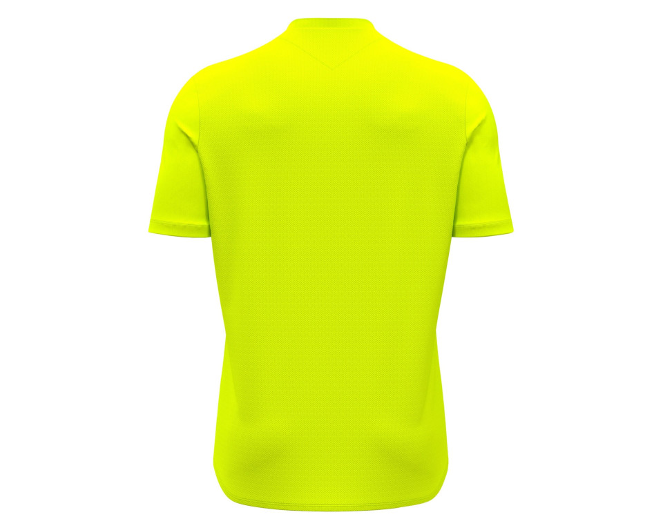 Maillot Gardien Training Jaune Fluo Manches Courtes Macron