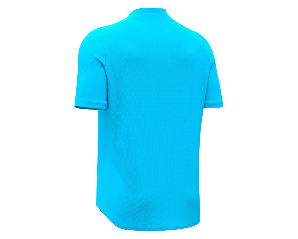 Maillot Gardien Training Bleu Fluo Manches Courtes Macron