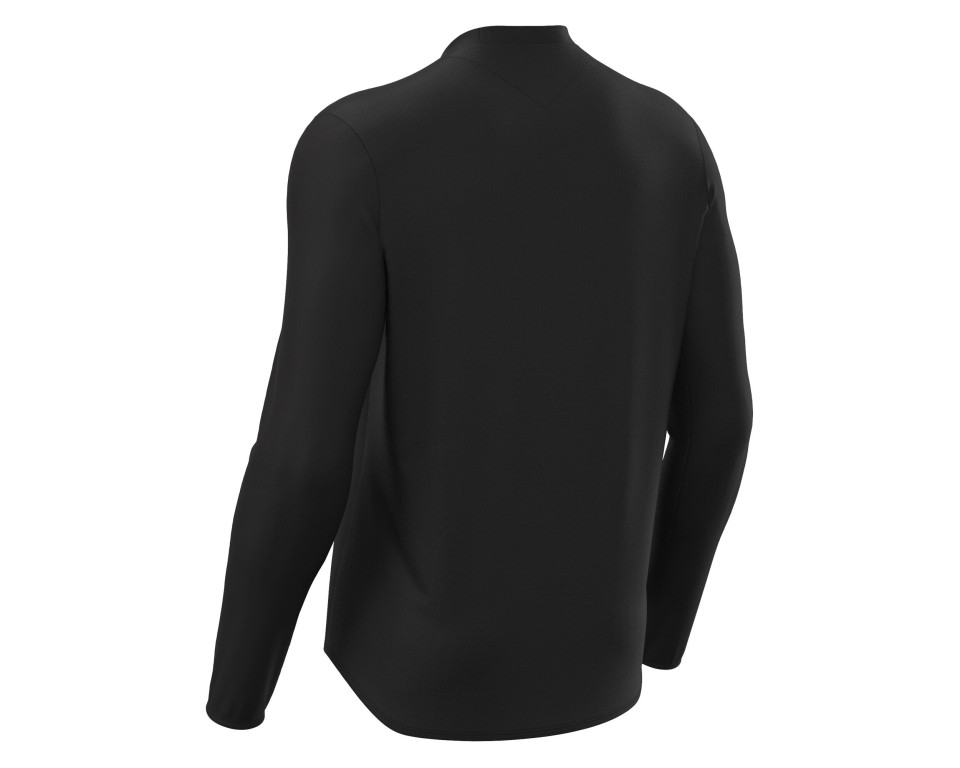 Maillot Training Noir Manches Longues Macron