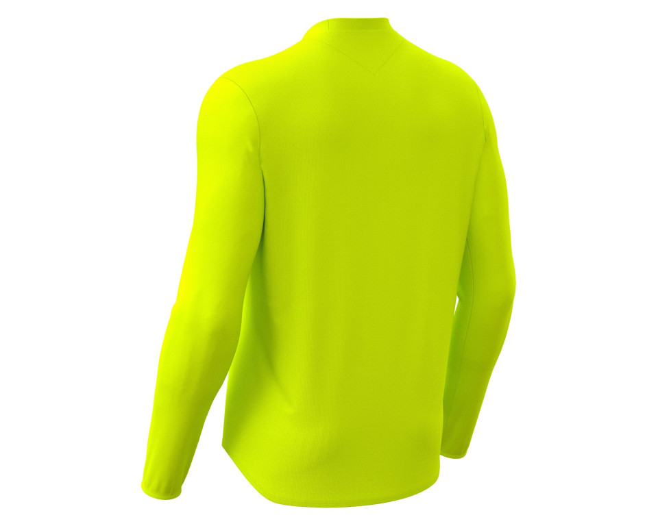 Maillot Gardien Training Jaune Fluo Manches Longues Macron