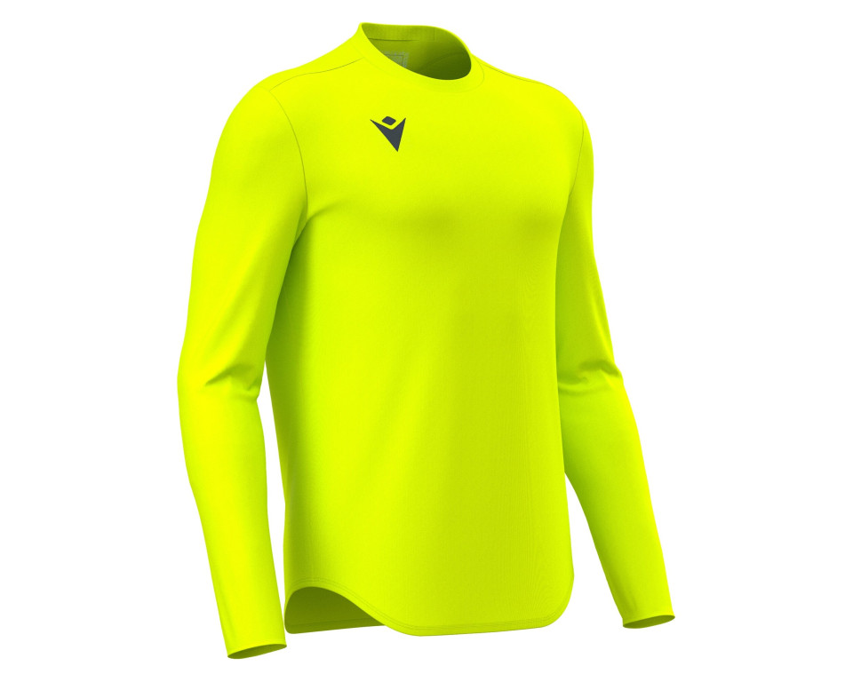 Maillot Gardien Training Jaune Fluo Manches Longues Macron