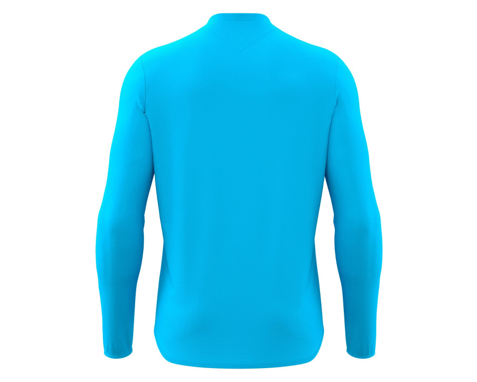 Maillot Gardien Training Bleu Fluo Manches Longues Macron
