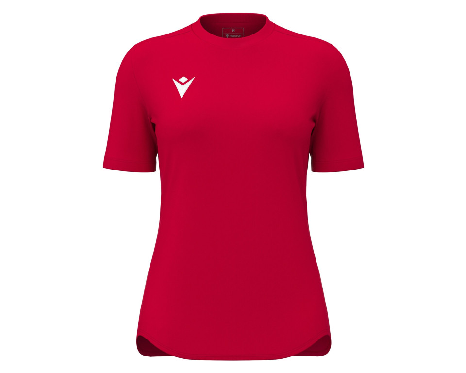 Maillot Féminine Training Rouge Manches Courtes Macron