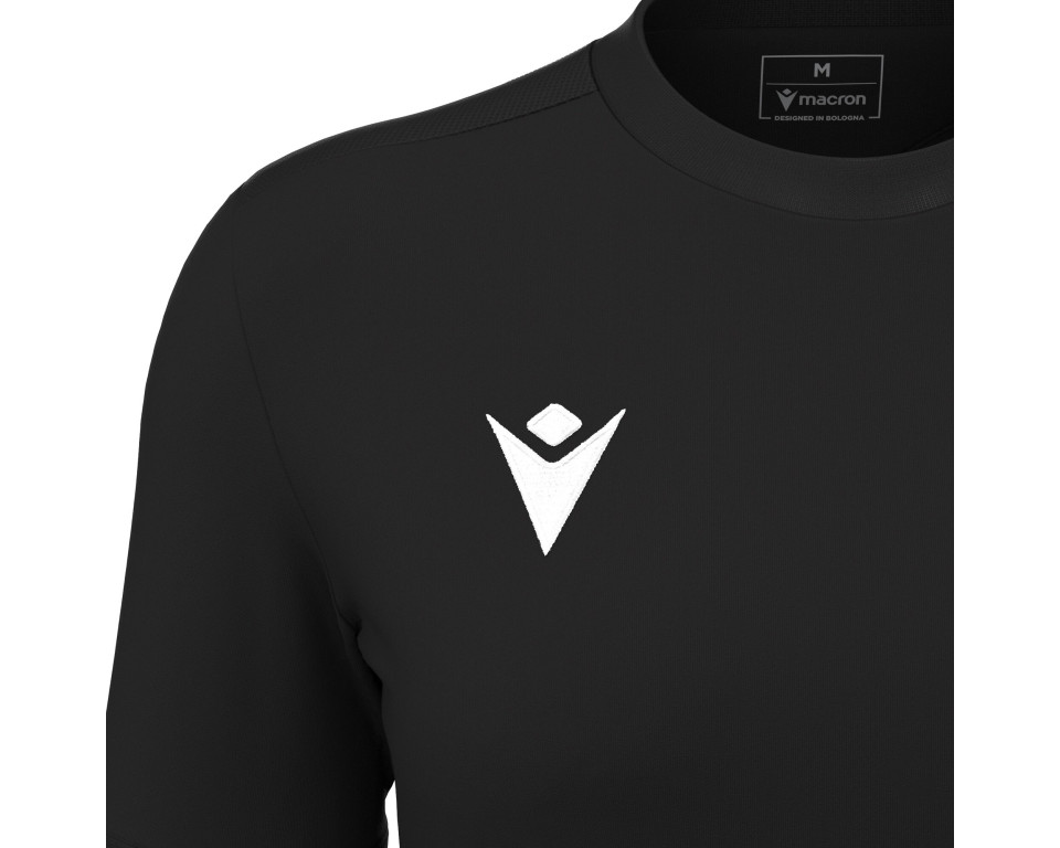 Maillot Féminine Training Noir Manches Courtes Macron