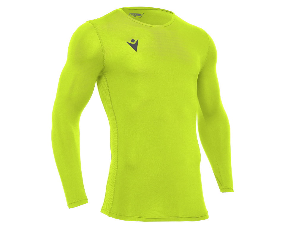 Sous-maillot technique Manches Longues Jaune Fluo Macron