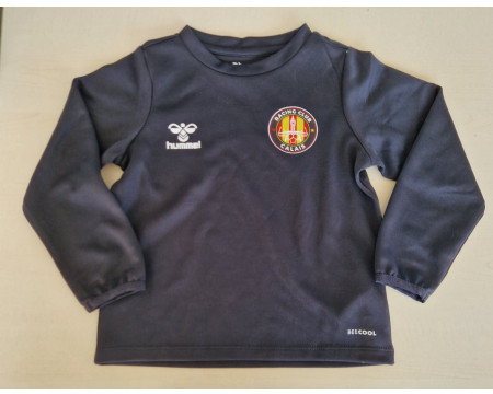 Sweat col rondclub Junior noir Hummel