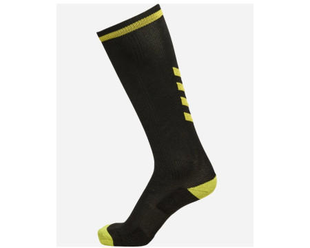 Chaussettes basses noires et jaunes Hummel