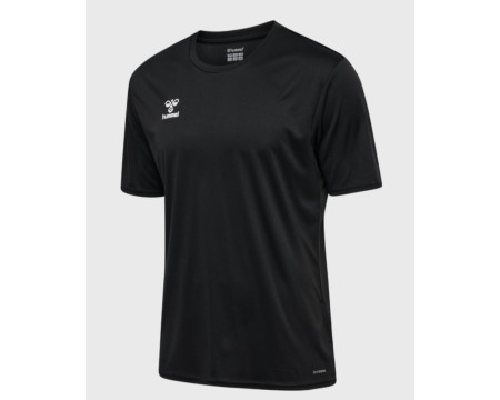 Maillot Adulte Training Noir Manches Courtes Hummel