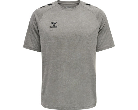 Maillot Adulte Training gris manches courtes Hummel