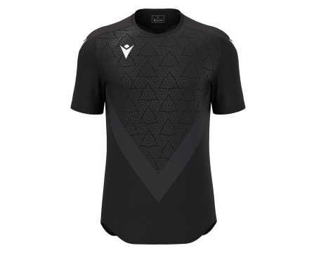 Maillot Training Premium Noir Manches Courtes Macron