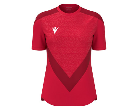 Maillot Féminine Training Premium Rouge Manches Courtes Macron