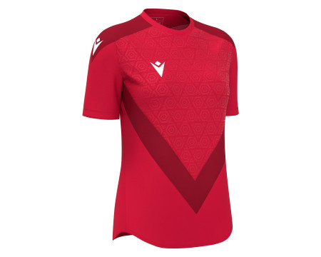 Maillot Féminine Training Premium Rouge Manches Courtes Macron