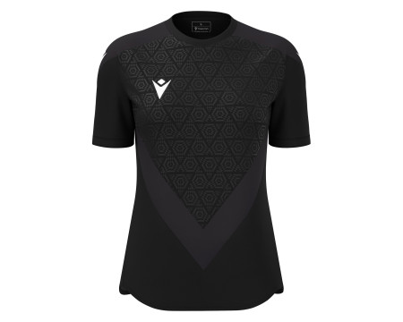 Maillot Féminine Training Premium Noir Manches Courtes Macron