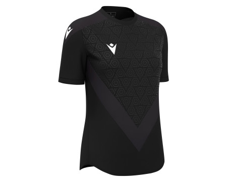 Maillot Féminine Training Premium Noir Manches Courtes Macron