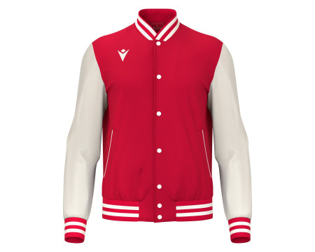 Veste Bomber Universitaire Rouge Macron