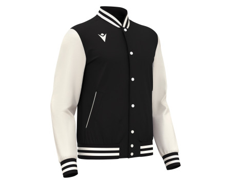 Veste Bomber Universitaire Noir Macron