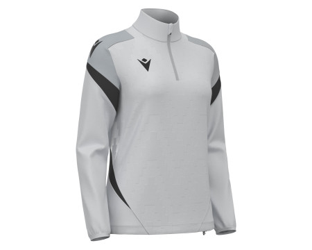 Top 1/4 Zip Féminine Training Staff Gris Macron