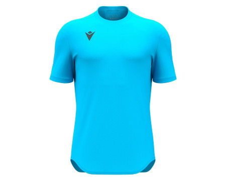 Maillot Gardien Training Bleu Fluo Manches Courtes Macron