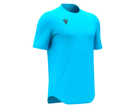Maillot Gardien Training Bleu Fluo Manches Courtes Macron