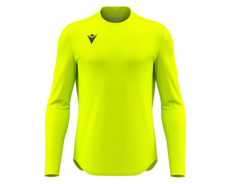Maillot Gardien Training Jaune Fluo Manches Longues Macron