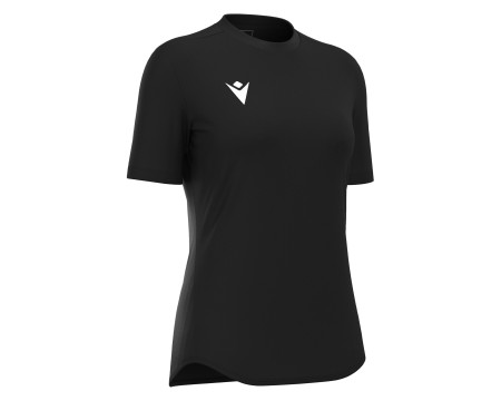 Maillot Féminine Training Noir Manches Courtes Macron