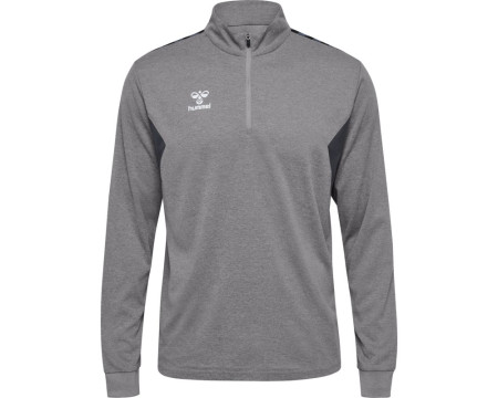 Sweat 1/4 zip club Adulte gris Hummel