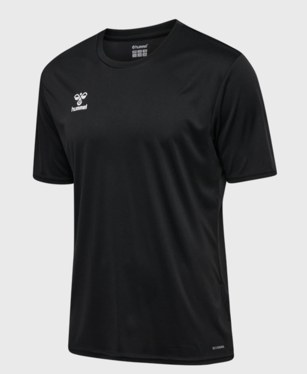 Maillot Adulte Training Noir Manches Courtes Hummel