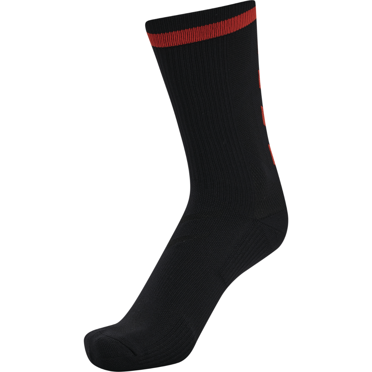Chaussettes basses noires et rouges Hummel