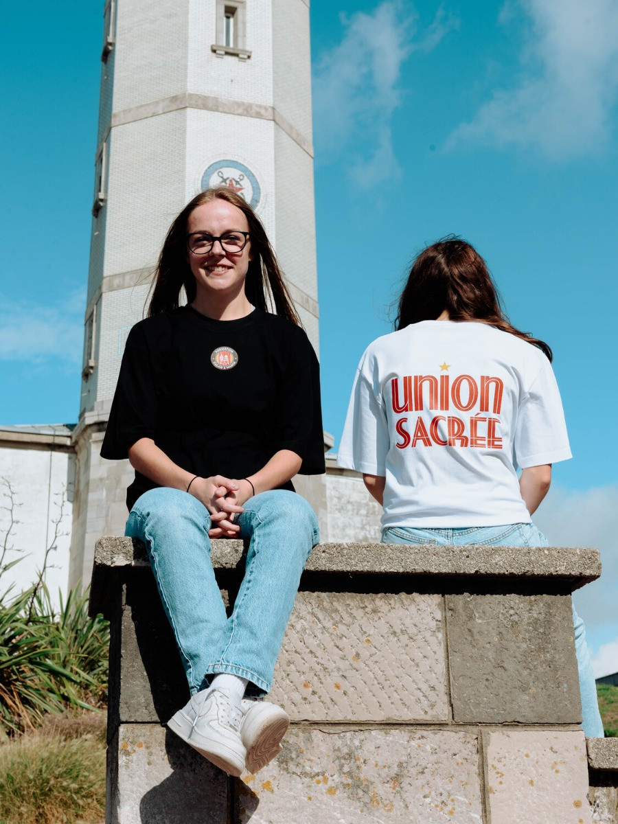 T-Shirt Union Sacrée Lettrage Formation Calais Marck