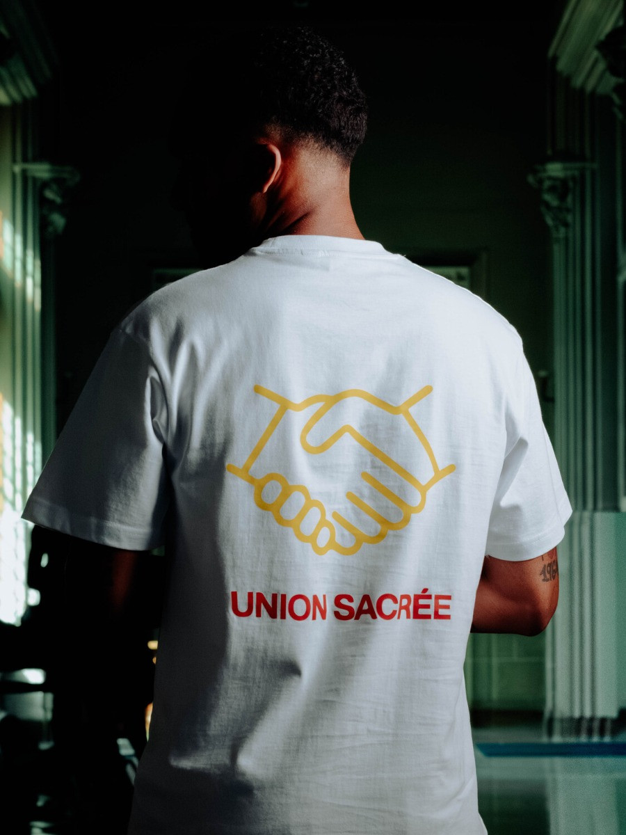 T-Shirt Blanc Union Sacrée Mains Liées Formation Calais Marck