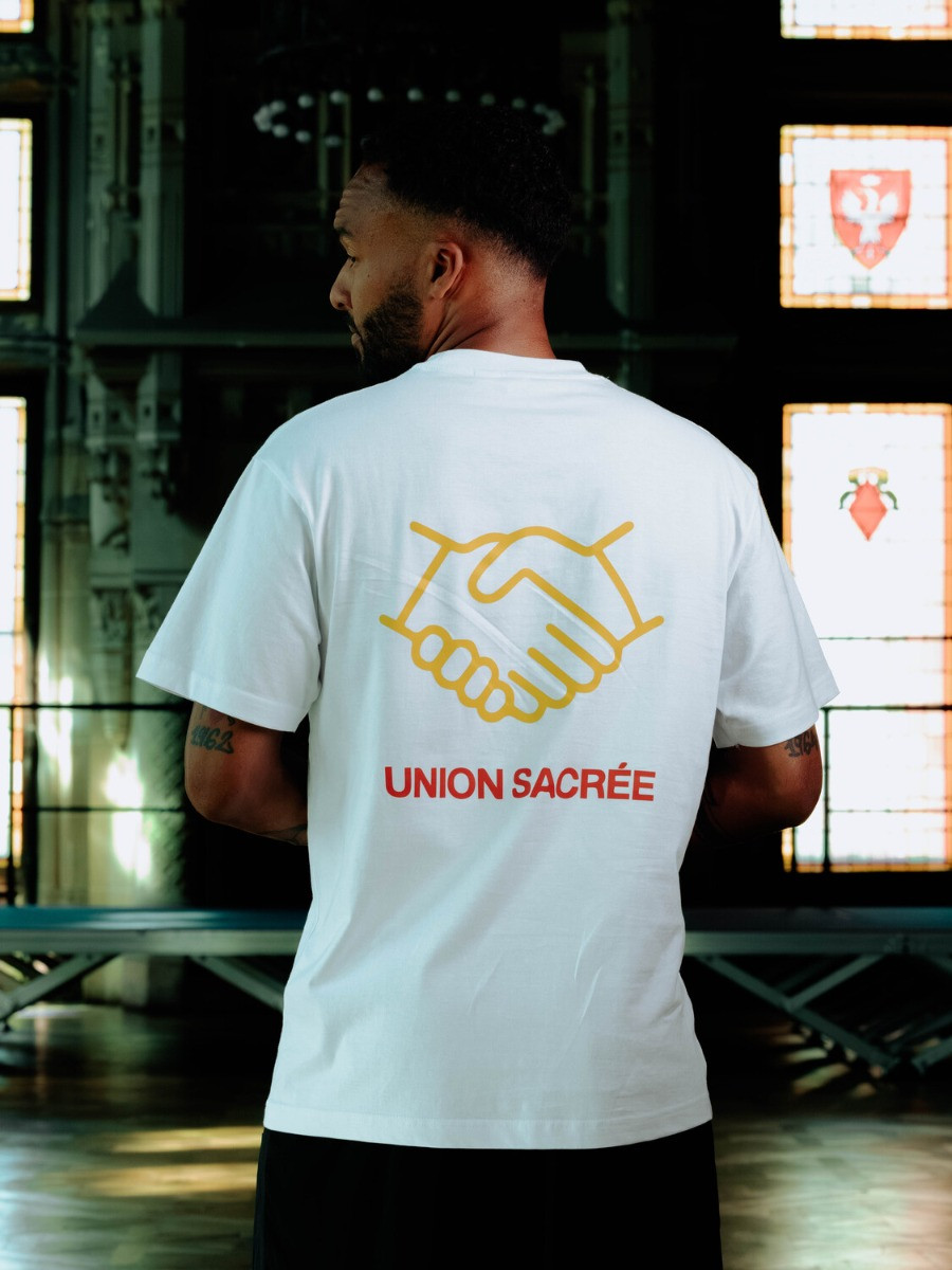 T-Shirt Blanc Union Sacrée Mains Liées Formation Calais Marck