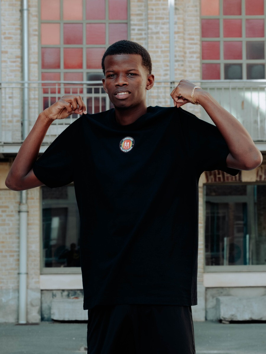 T-Shirt Noir Union Sacrée Mains Liées Formation Calais Marck