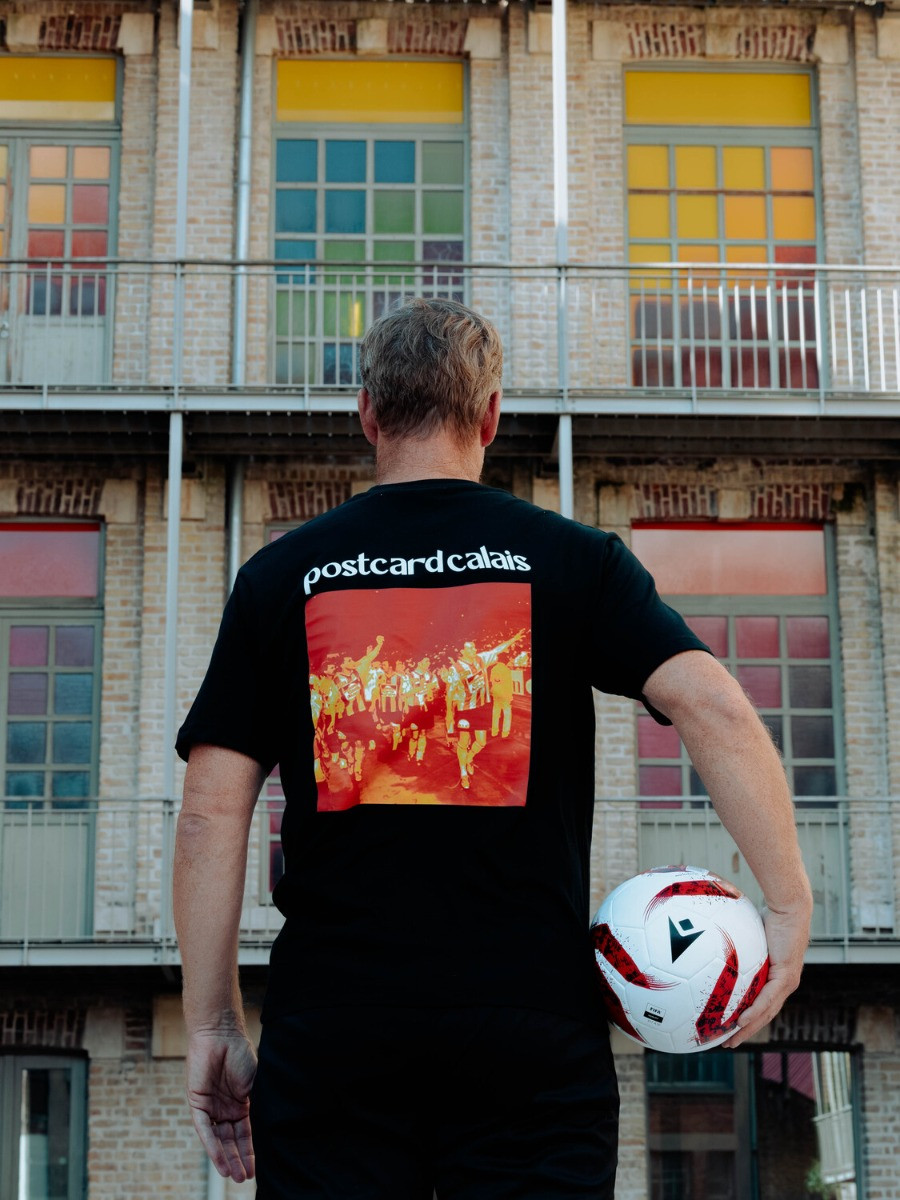T-Shirt Noir Postcard Racing Club Calais
