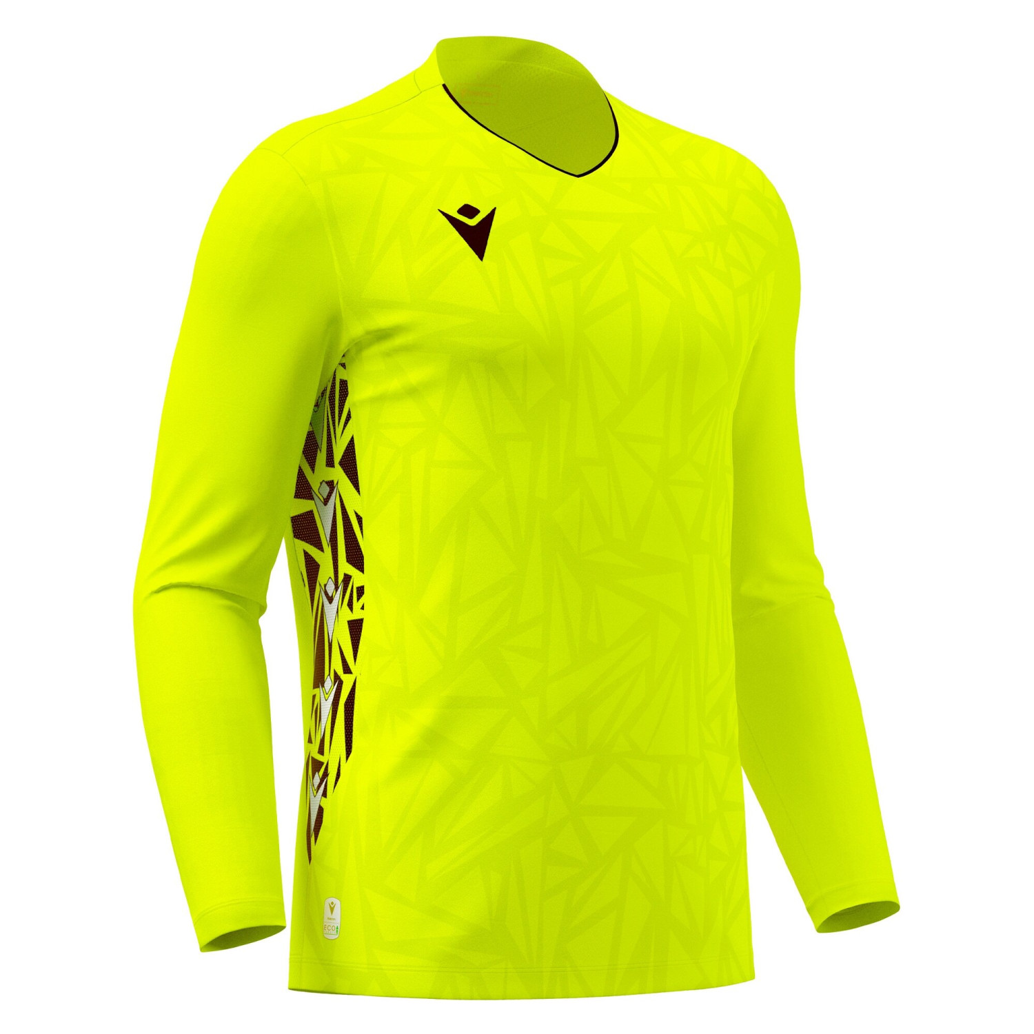Maillot Gardien Manches Longues Premium Jaune Fluo