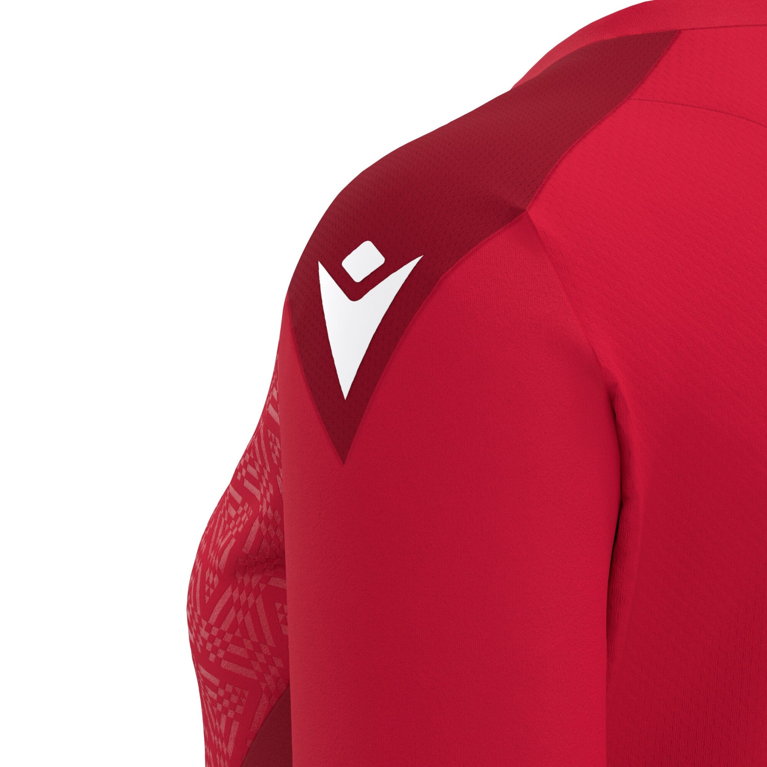 Maillot Féminine Training Premium Rouge Manches Courtes