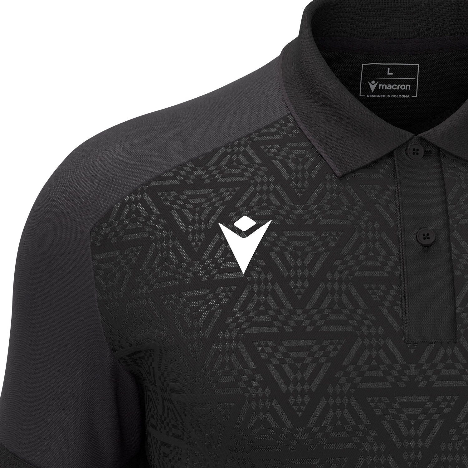 Polo Noir Manches Courtes