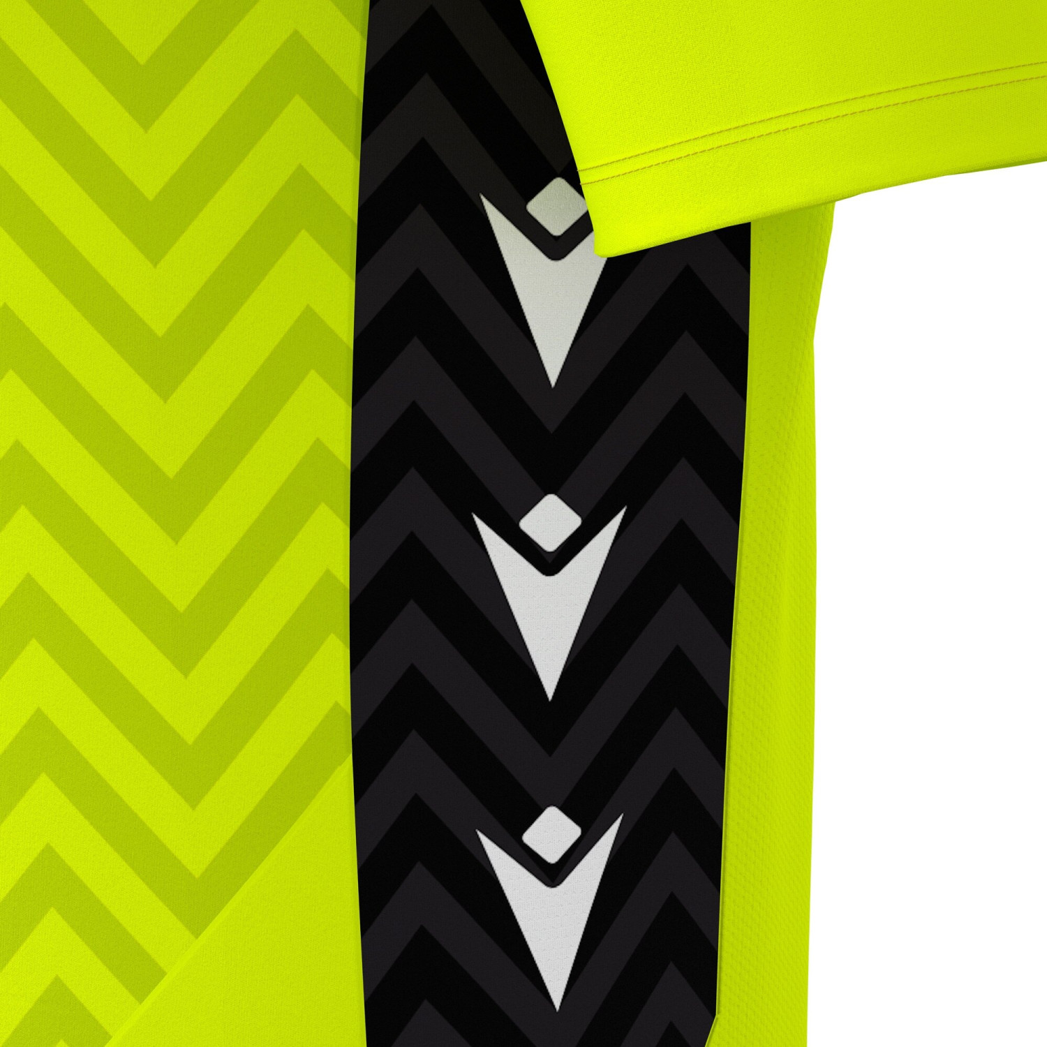 Maillot Gardien Manches Courtes Premium Jaune Fluo