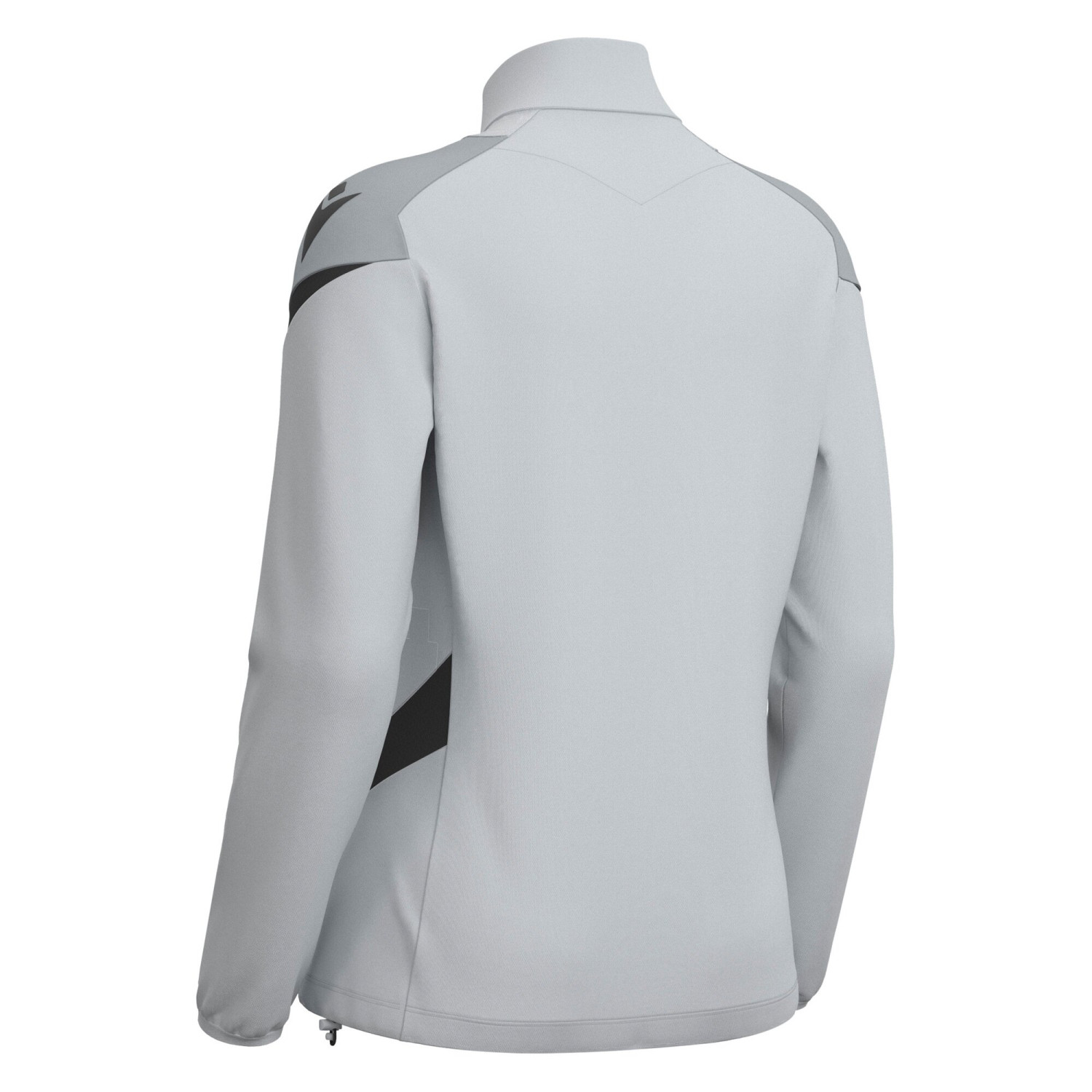 Top 1/4 Zip Féminine Training Staff Gris