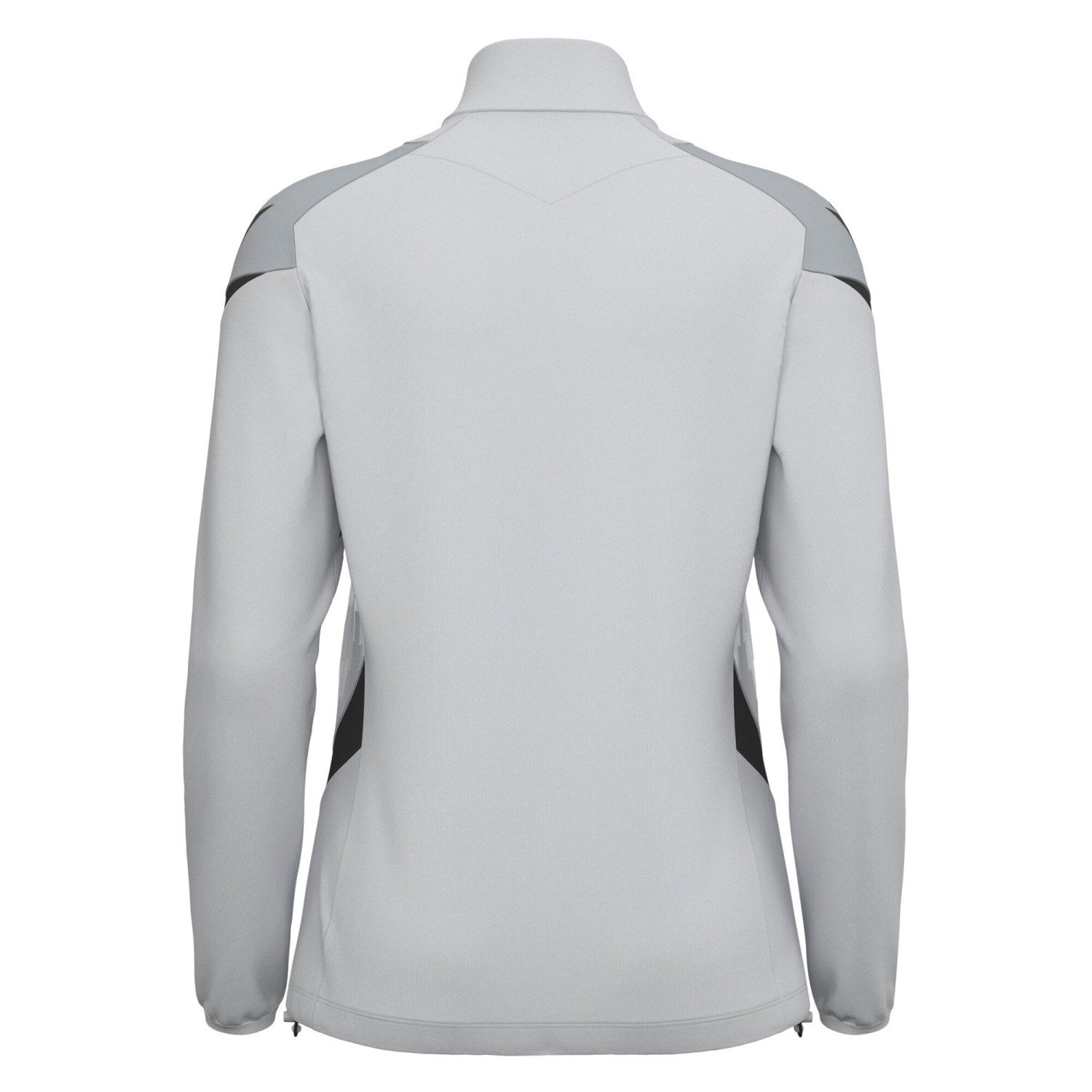 Top 1/4 Zip Féminine Training Staff Gris