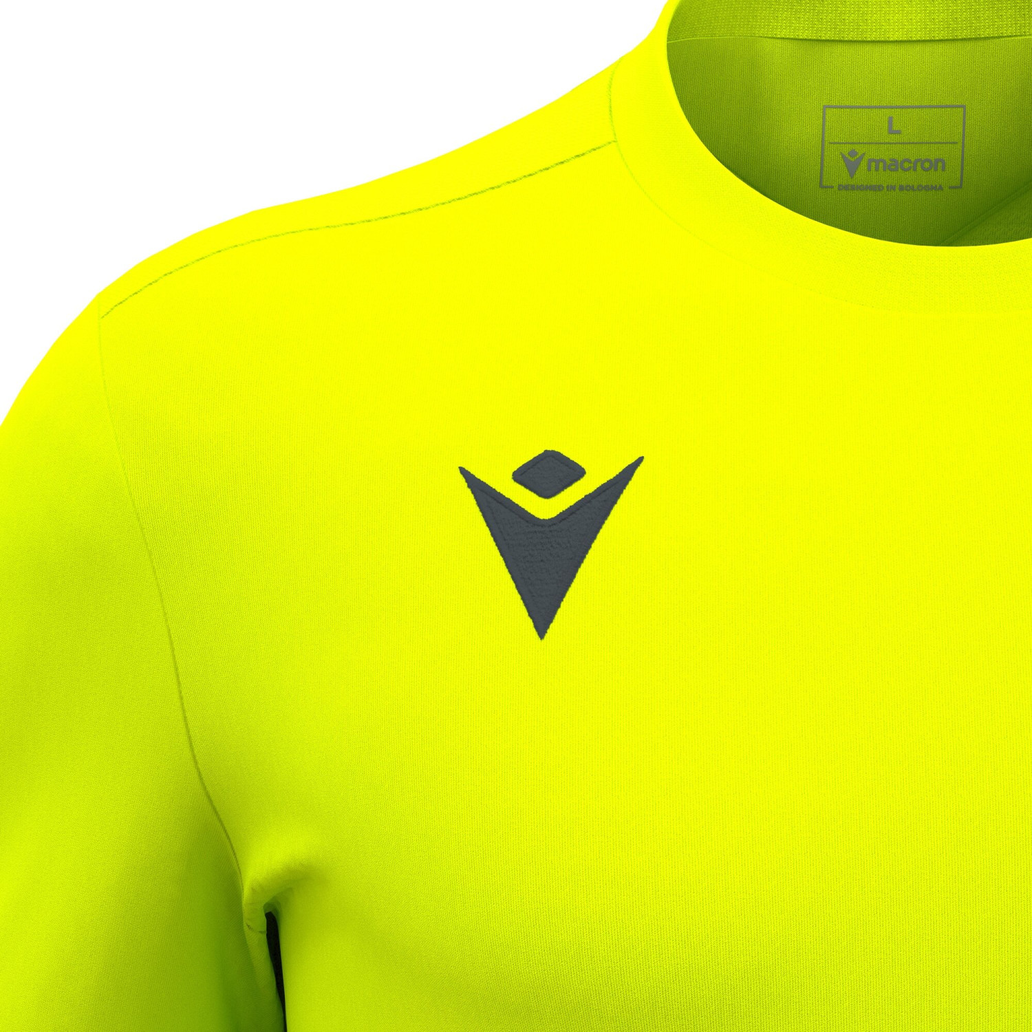 Maillot Gardien Training Jaune Fluo Manches Courtes