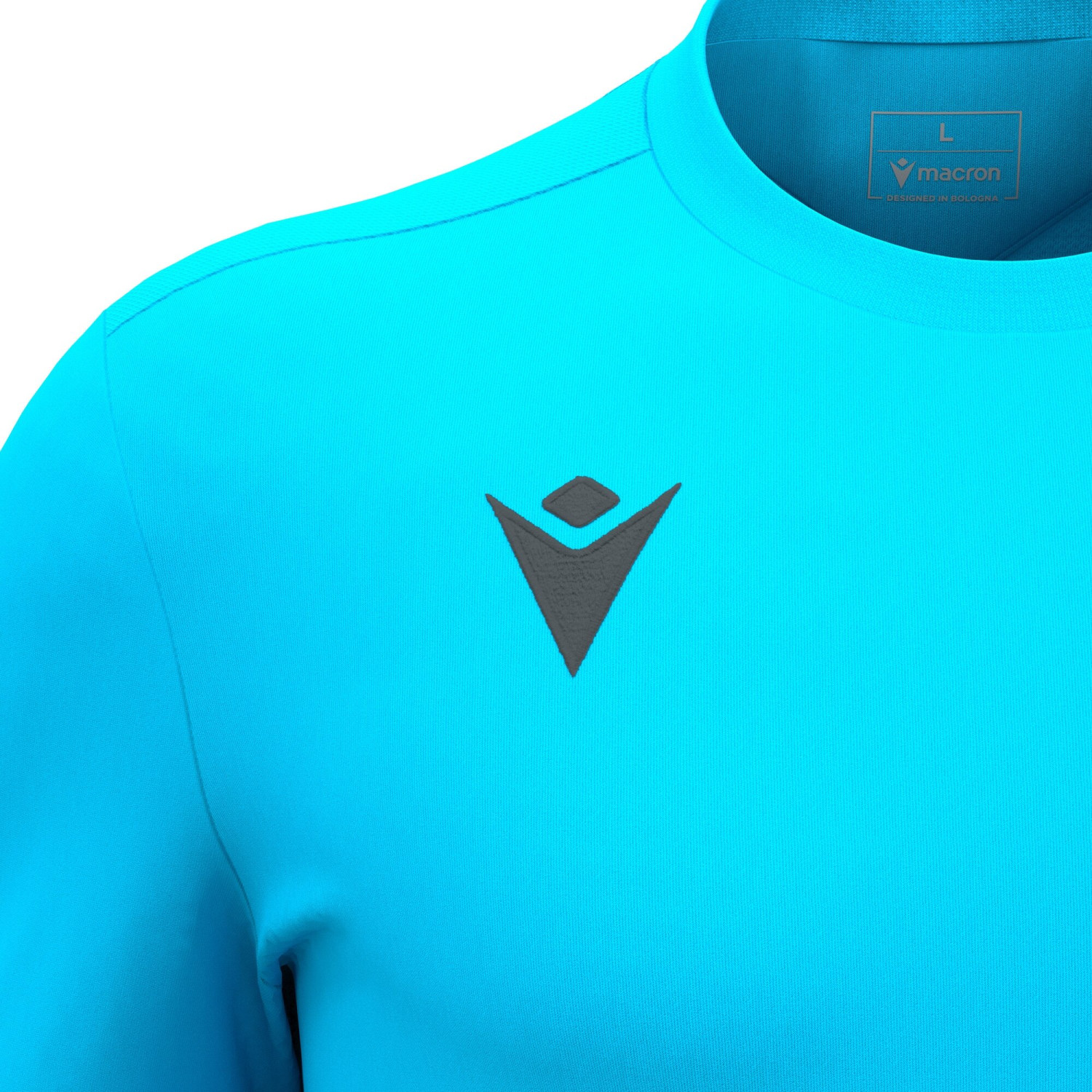 Maillot Gardien Training Bleu Fluo Manches Courtes