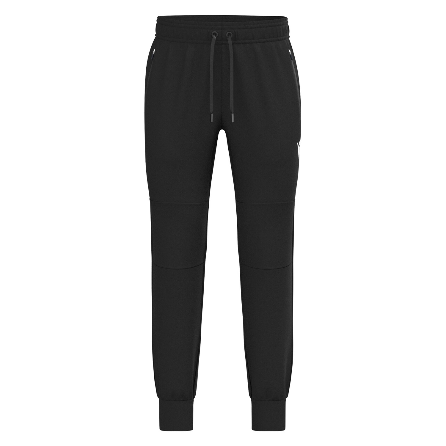 Pantalon Coton Poches Zippées Noir