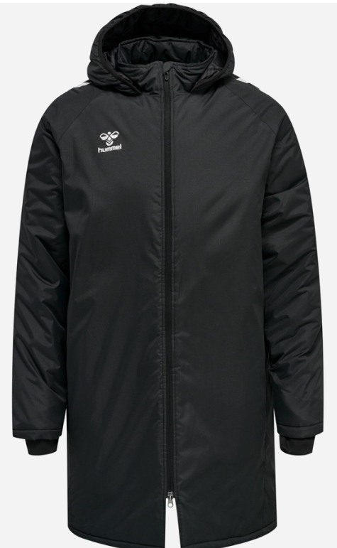 Parka longue club Adulte noir Hummel