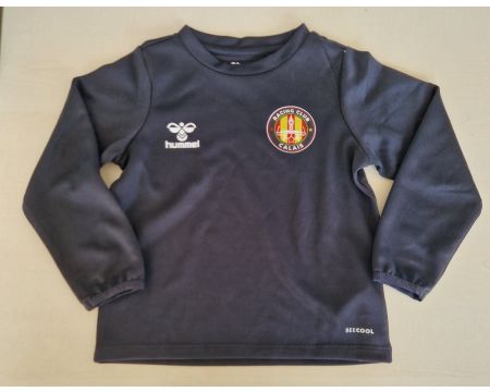 Sweat col rondclub Junior noir Hummel