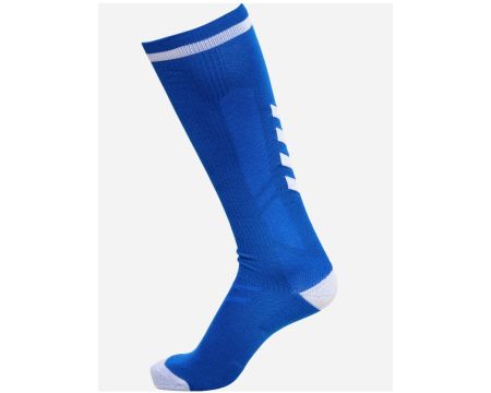 Chaussettes basses bleues et blanches Hummel