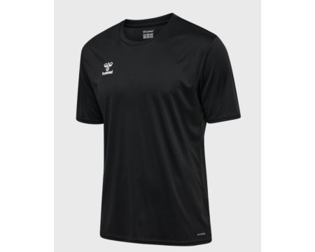Maillot Adulte Training noir manches courtes Hummel