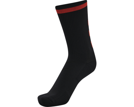 Chaussettes basses noires et rouges Hummel