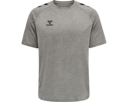 Maillot Adulte Training gris manches courtes Hummel